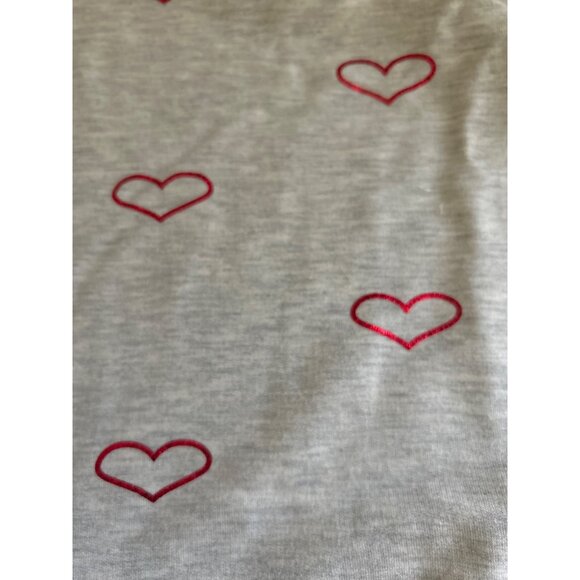 Philosophy Republic Clothing XS Gray Pullover Sweatshirt With Red Heart Print - Picture 9 of 9